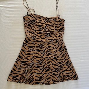 Reformation tiger print dress